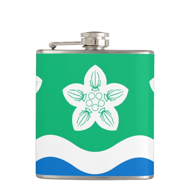 Flagge des Cumberland Hip Flask Flachmann (Vorderseite)