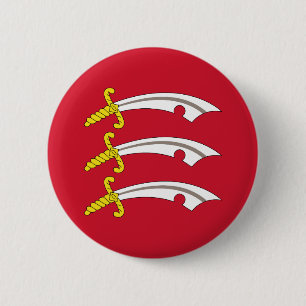 Flagge des Essex-Buttons Button