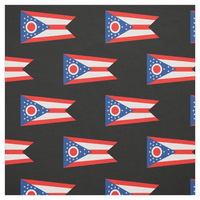 Flagge des Flaggenstaates Ohio Stoff (Muster)