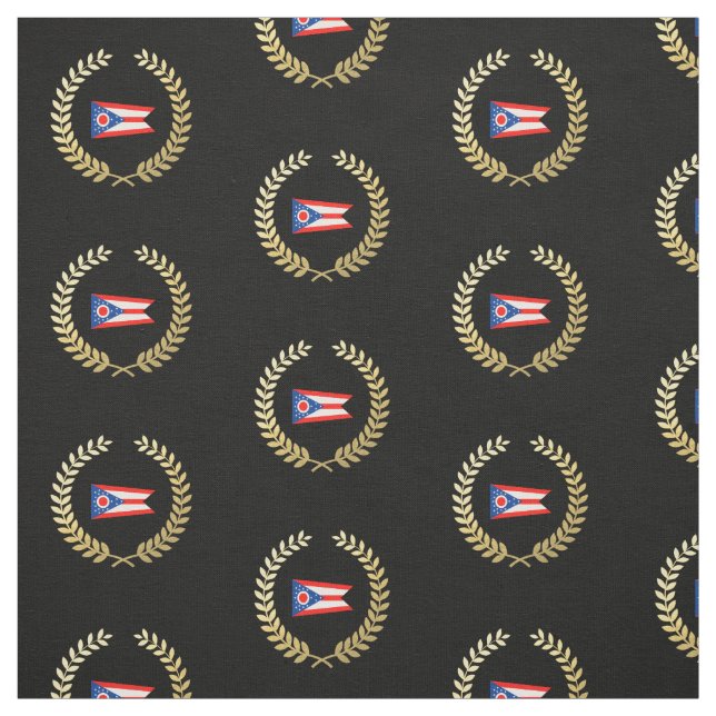 Flagge des Flaggenstaates Ohio Stoff (Muster)