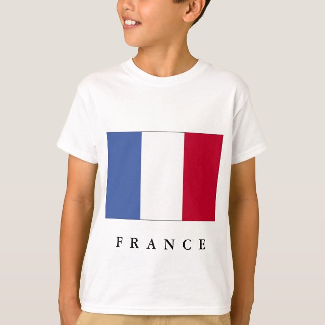 Flagge des französischen Kid-Shirts T-Shirt (Vorderseite)