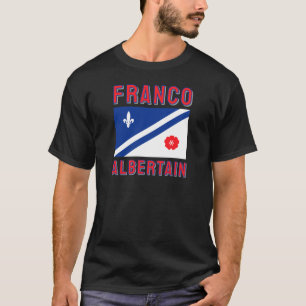 Flagge des französischsprachigen Albertains T-Shirt
