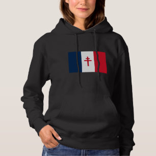 Flagge des Freien Frankreichs Hoodie