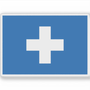 Flagge des Freien Staat Ikaria, Griechenland (1912 Aufkleber