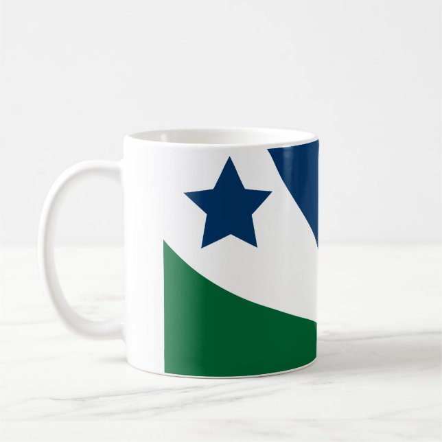 Flagge des Frühlings, Tennessee Kaffeetasse (Links)