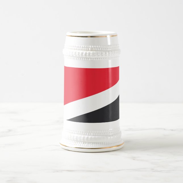 Flagge des Fürstentums Sealand Bierglas (Mittel)