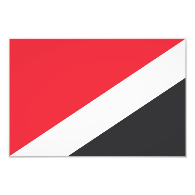 Flagge des Fürstentums Sealand Fotodruck (Vorne)