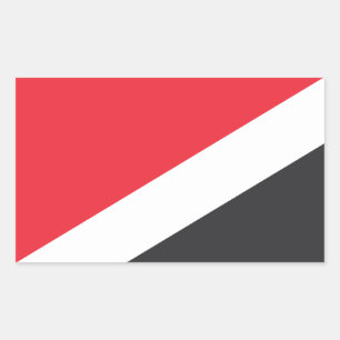Flagge des Fürstentums Sealand Rechteckiger Aufkleber