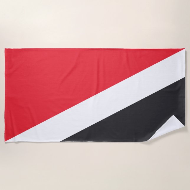 Flagge des Fürstentums Sealand Strandtuch (Vorderseite)