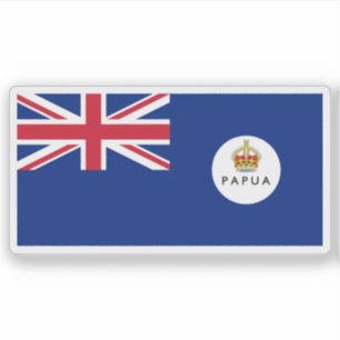 Flagge des Gebiets Papua, Papua - Neue Guinea Aufkleber