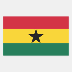 Flagge des Ghana-Sticker Rechteckiger Aufkleber