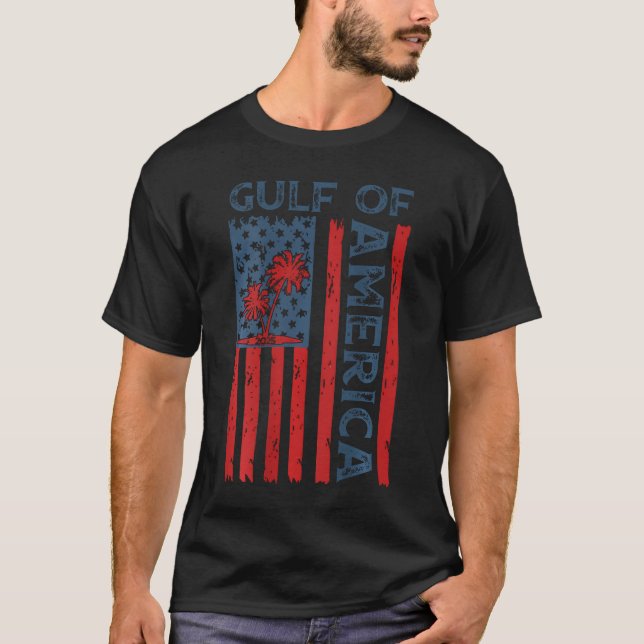 Flagge des Golfs von Amerika 2025 t Shirt (Vorderseite)