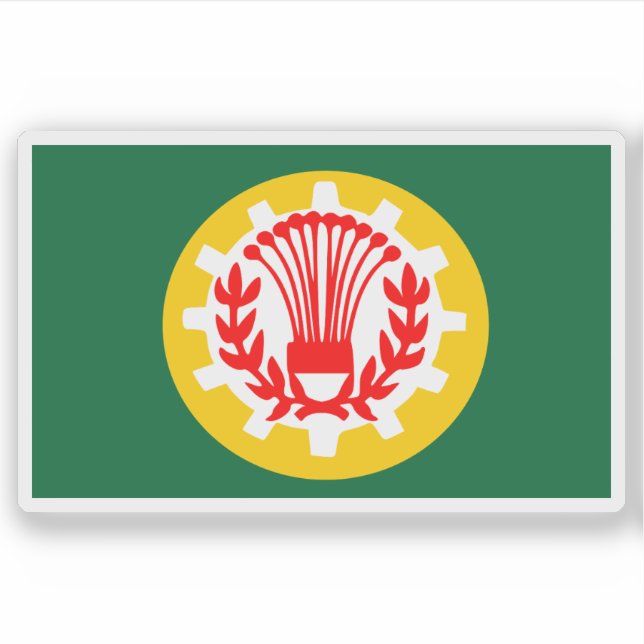 Flagge des Gouverneurs von Dakahlia, Ägypten Aufkleber (Vorderseite)