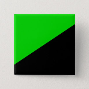 Flagge des grünen Anarchismus Button