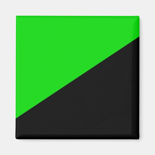 Flagge des grünen Anarchismus Magnet (Vorne)