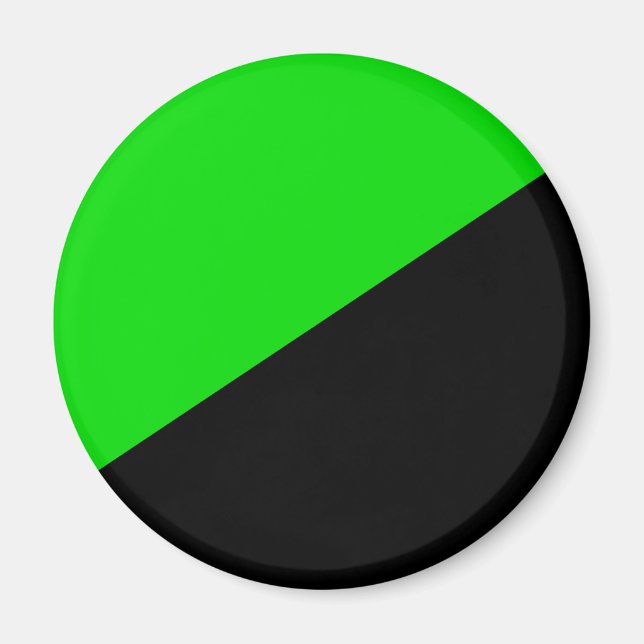 Flagge des grünen Anarchismus Magnet (Vorne)