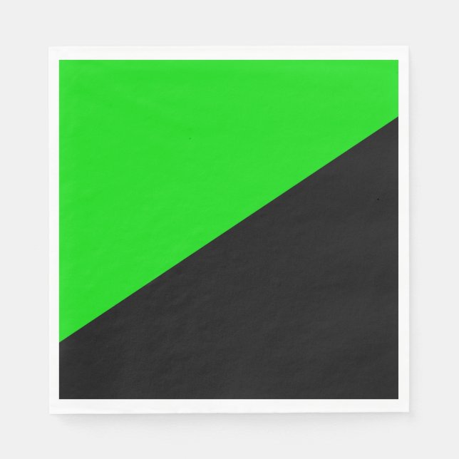 Flagge des grünen Anarchismus Serviette (Vorderseite)