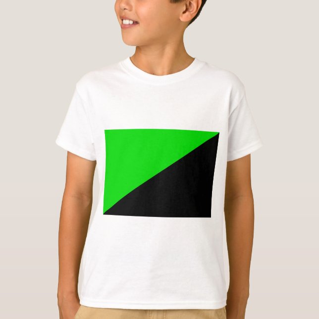 Flagge des grünen Anarchismus T-Shirt (Vorderseite)