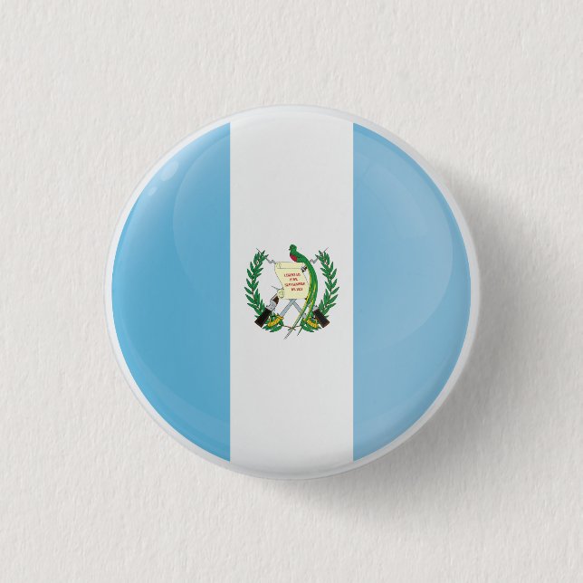 Flagge des Guatemala-Rundbilds Button (Vorderseite)