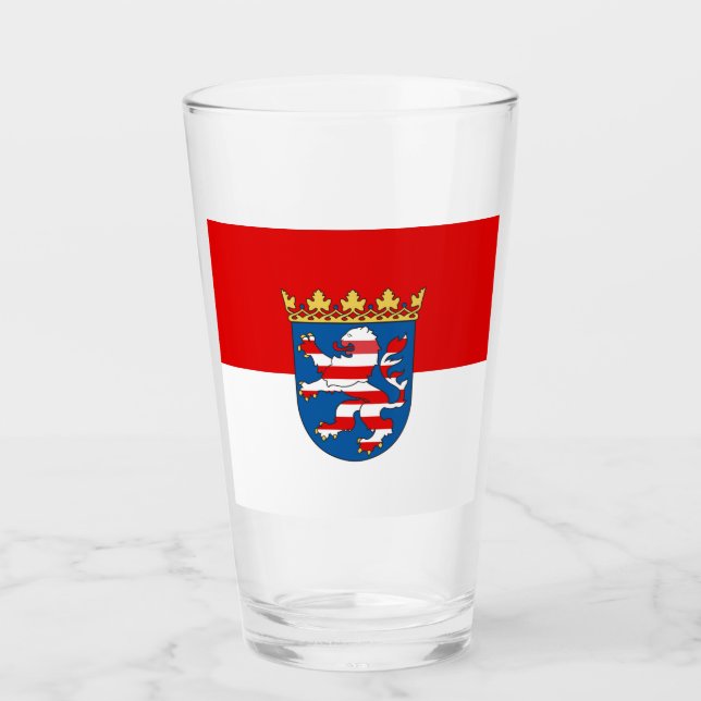 Flagge des hessischen Glases Glas (Vorderseite)