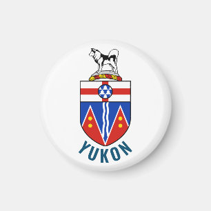 Flagge des Hoheitsgebiets von Yukon - Kanada Magnet
