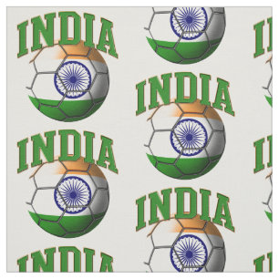 Flagge des indischen Fußball-Ball-Musters Stoff