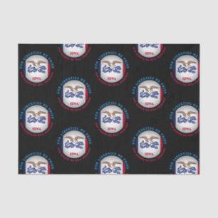 FLAGGE DES IOWA HAWKEYE-STAATES SEIDENPAPIER