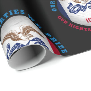 FLAGGE DES IOWA HAWKEYE-STATES GESCHENKPAPIER