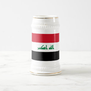 Flagge des Irak Bierglas