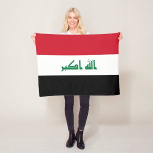Flagge des Irak Fleecedecke