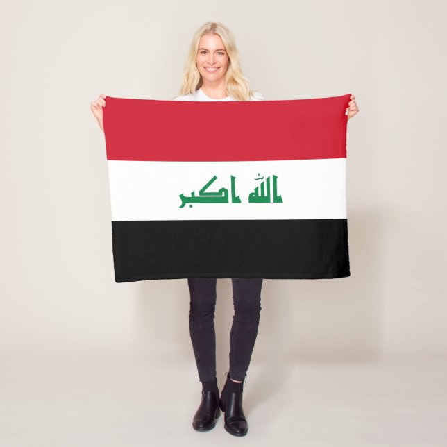 Flagge des Irak Fleecedecke (Beispiel)