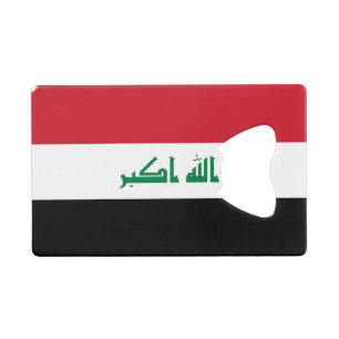 Flagge des Irak Geldbeutel Flaschenöffner