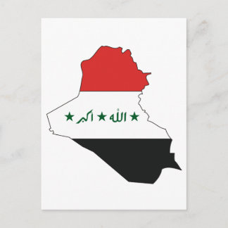 Flagge des Irak Postkarte