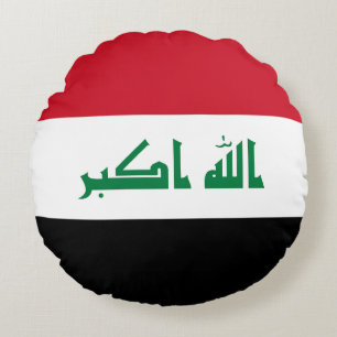 Flagge des Irak Rundes Kissen