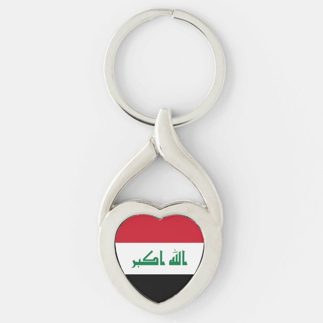Flagge des Irak Schlüsselanhänger (Vorderseite)