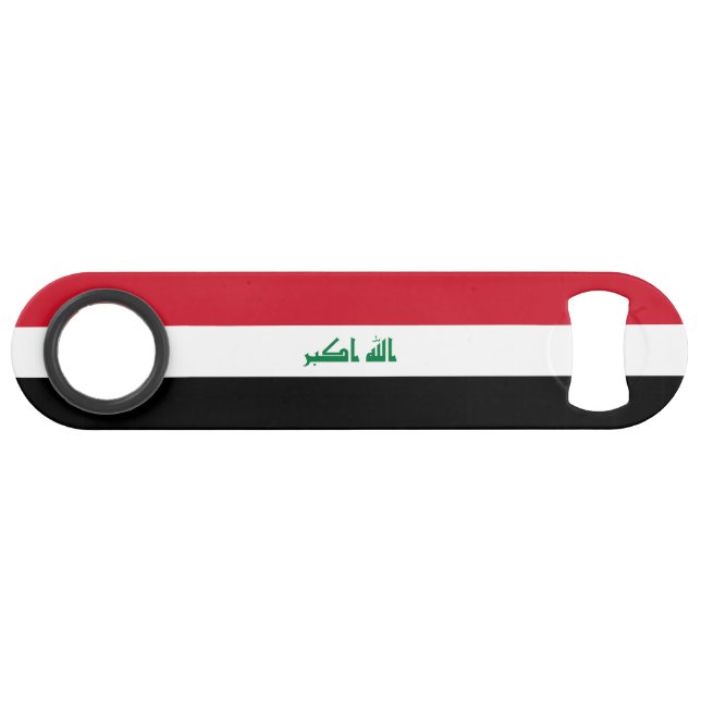 Flagge des Irak Speed Flaschenöffner (Vorderseite (Horizontal))