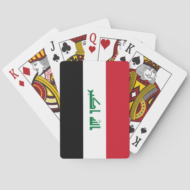 Flagge des Irak Spielkarten (Rückseite)