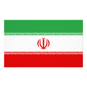 Flagge des Iran Fotodruck