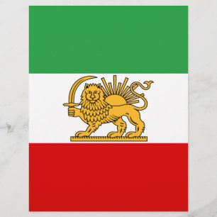 Flagge des iranischen Schahs (1964-1980) ش ی ر و ر