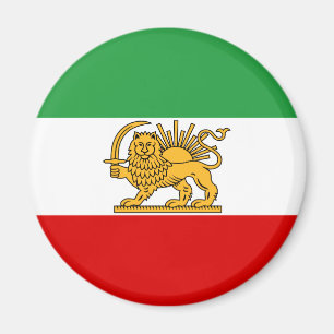 Flagge des iranischen Schahs (1964-1980) ش ی ر و ر Magnet