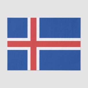 Flagge des isländischen Gewebepapiers Seidenpapier