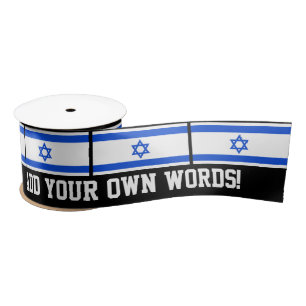 Flagge des Israelis Satinband