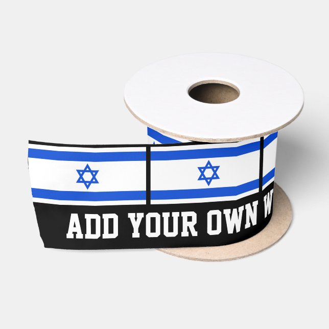 Flagge des Israelis Satinband (Spule)