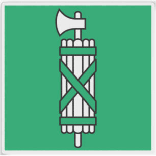Flagge des Kantons Sankt Gallen (St Gall), Schweiz Aufkleber