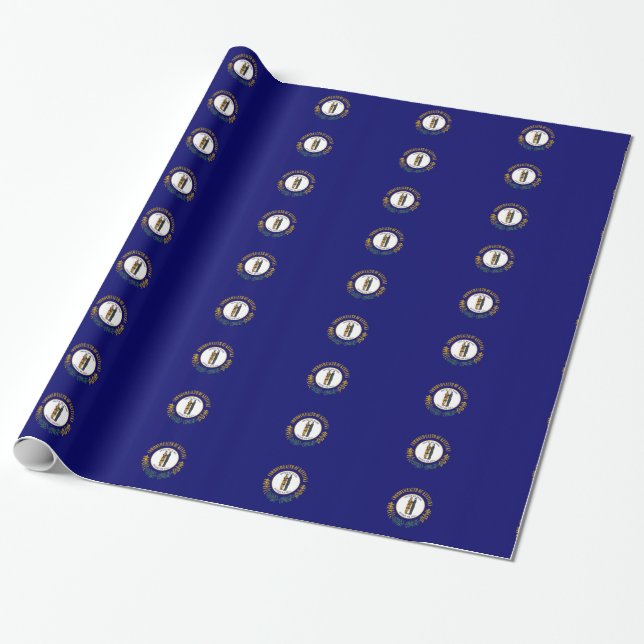 Flagge des Kentucky-Ziermusters Geschenkpapier (Ungerollt)