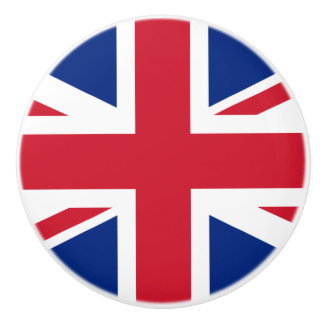 Flagge des Keramik Knob des Vereinigten Königreich Keramikknauf