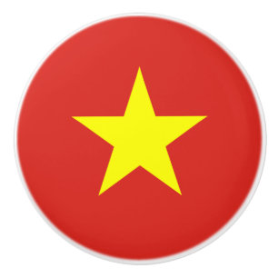 Flagge des Keramik Knob in Vietnam Keramikknauf