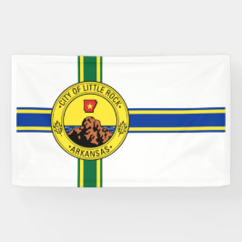 Flagge des Kleinen Felsen (Arkansas) Banner