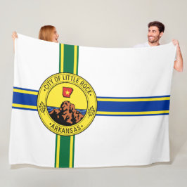 Flagge des Kleinen Felsen (Arkansas) Fleecedecke