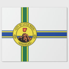 Flagge des Kleinen Felsen (Arkansas) Geschenkpapier